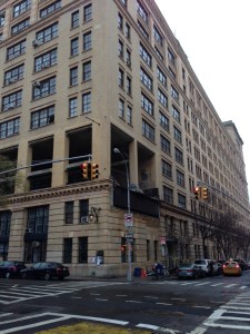Westbeth Building on the corner of Bethune Street